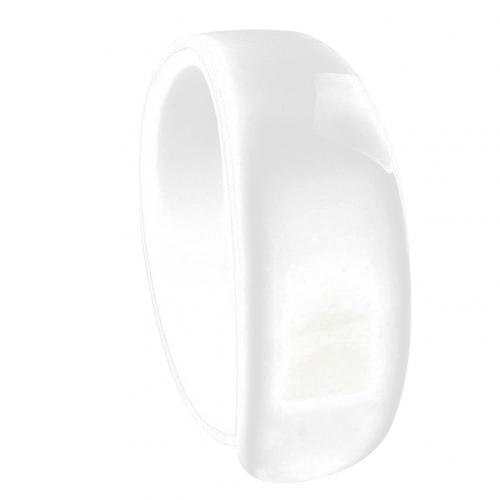 Young Men Women LED Smart Sports watch Bracelet Digital Display Silicone Wrist Watch for kids wristwatch: White