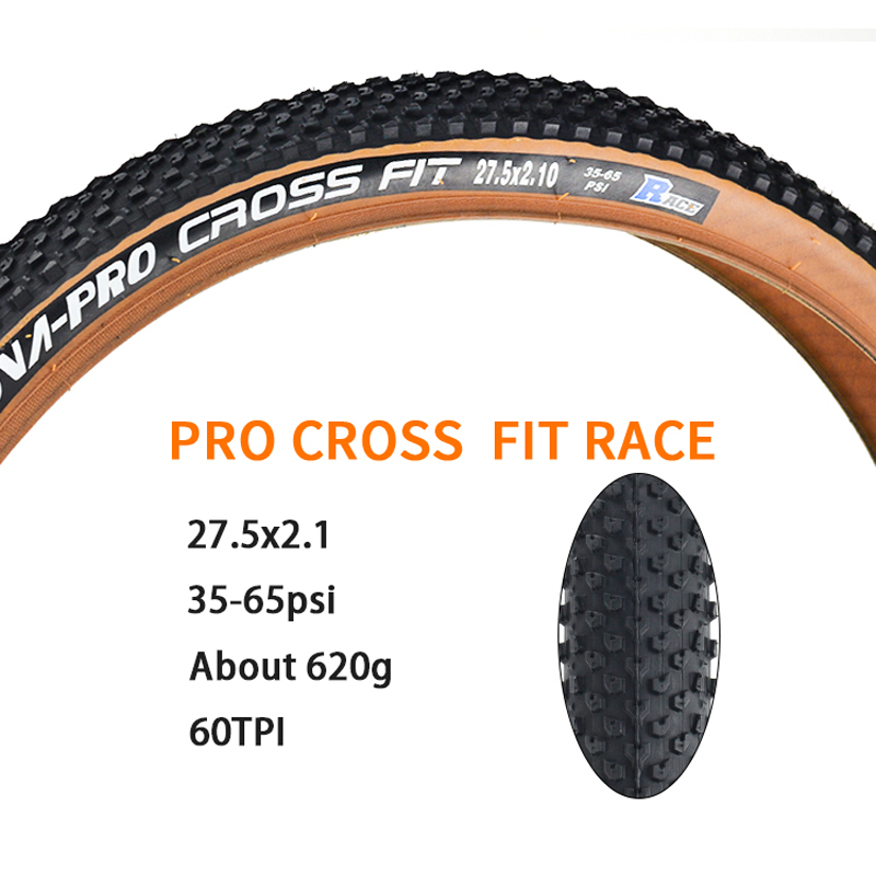 INNOVA-neumático ultraligero para bicicleta de montaña, llanta con cable de acero de 60TPI, borde amarillo y marrón, 29x2,1, 29x2,25, 29x25/2, 27,5 x 2.. 1: 27.5x2.1