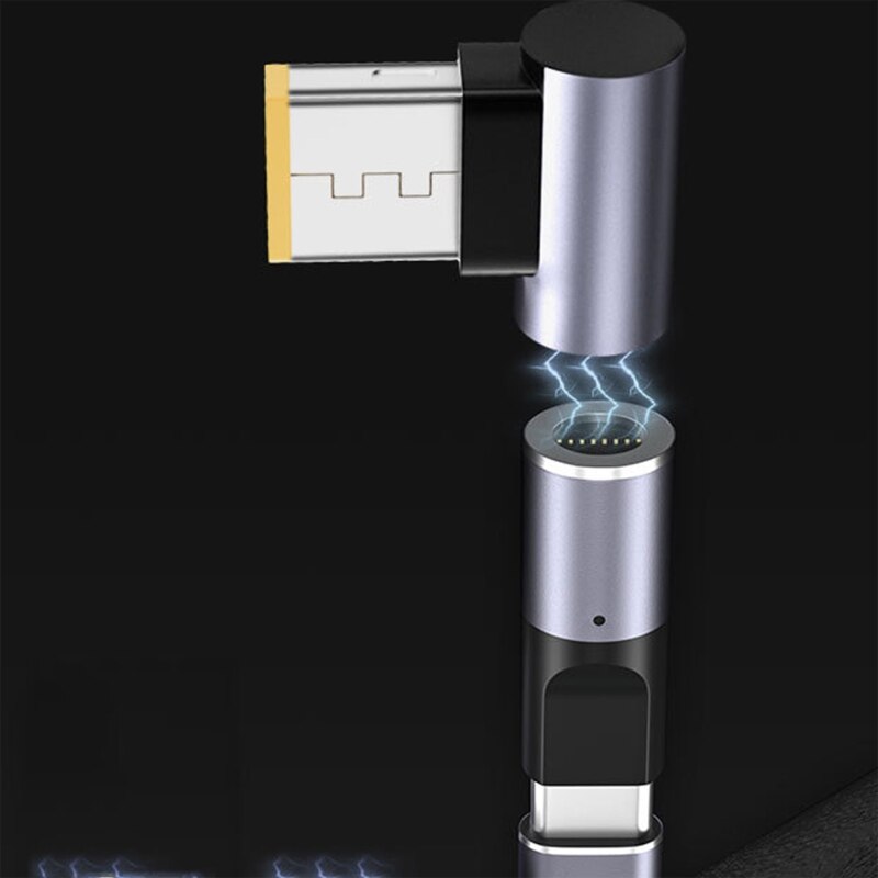 Convenient 100w magnetic power adapter type-c  zu 2.5/3.0/3.5/4.0/4.5/4.8/5.5/6mm dc plug for laptop