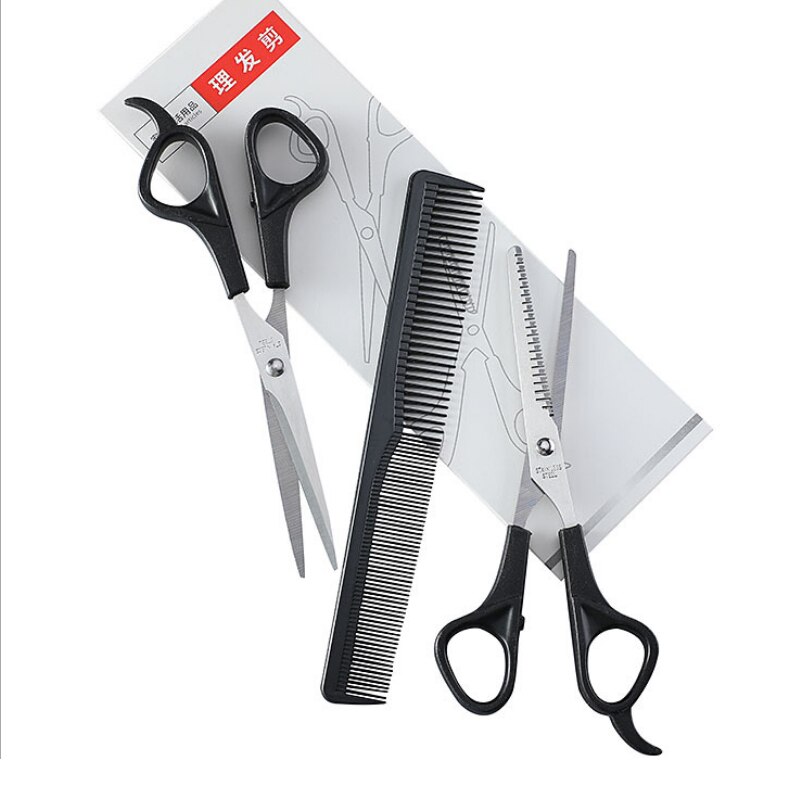 Children's haircut haircut scissors set hairdressing scissors thinning tooth shear flat shear tool pet shearing three-piece