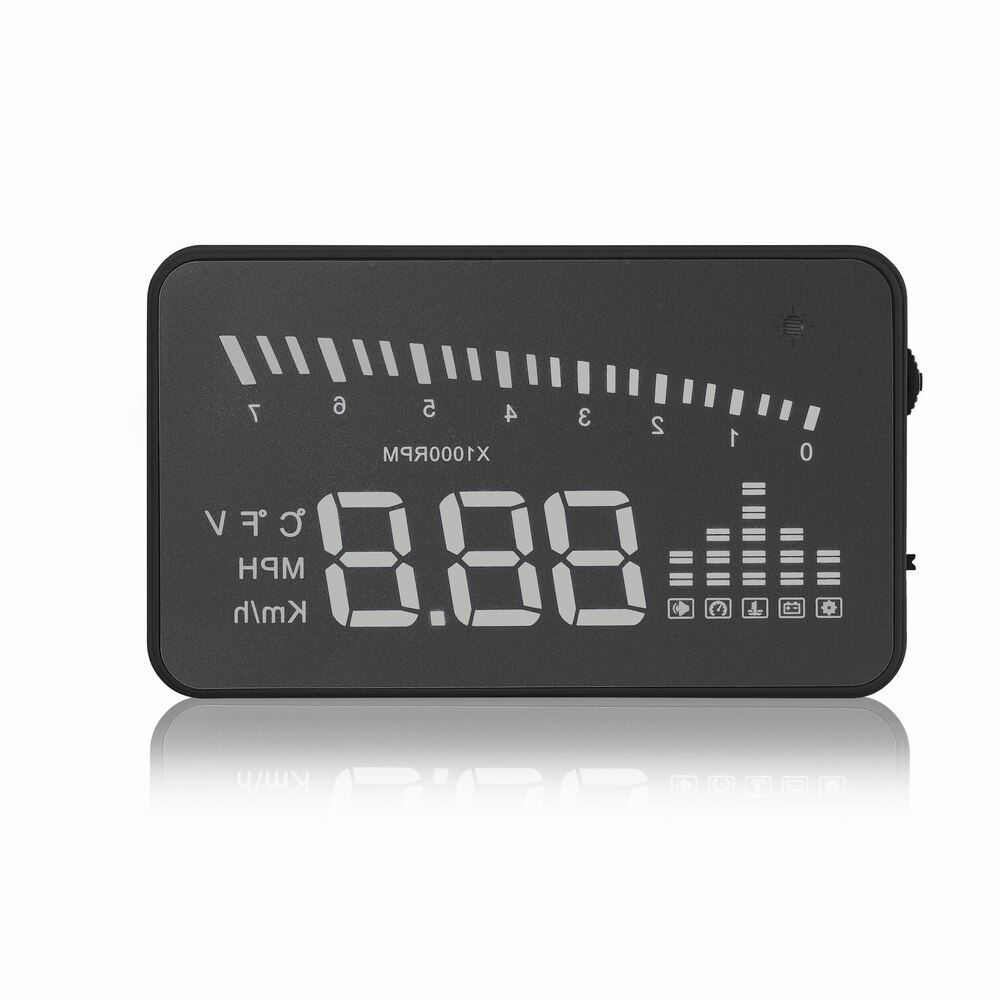 Najnowszy wyświetlacz X5 HUD głowa w górę 3 ''HUD automatyczny prędkościomierz robić samochodu alarm prędkości OBD II OBD2 samochód Centrum projektor szyby OBD skanowanie