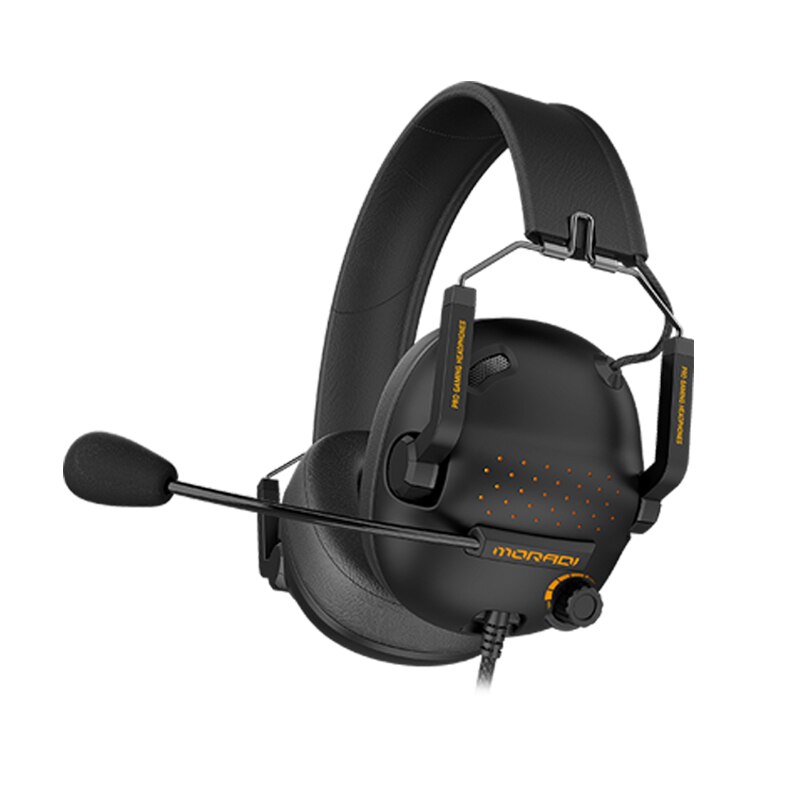 7.1 Surround-Sound Headset Pro Wired Gaming Stereo Hoofdtelefoon Gamer Met Microfoon Magnetische Oorbeschermers Voor Pc, PS4, xbox One, Schakelaar: Black