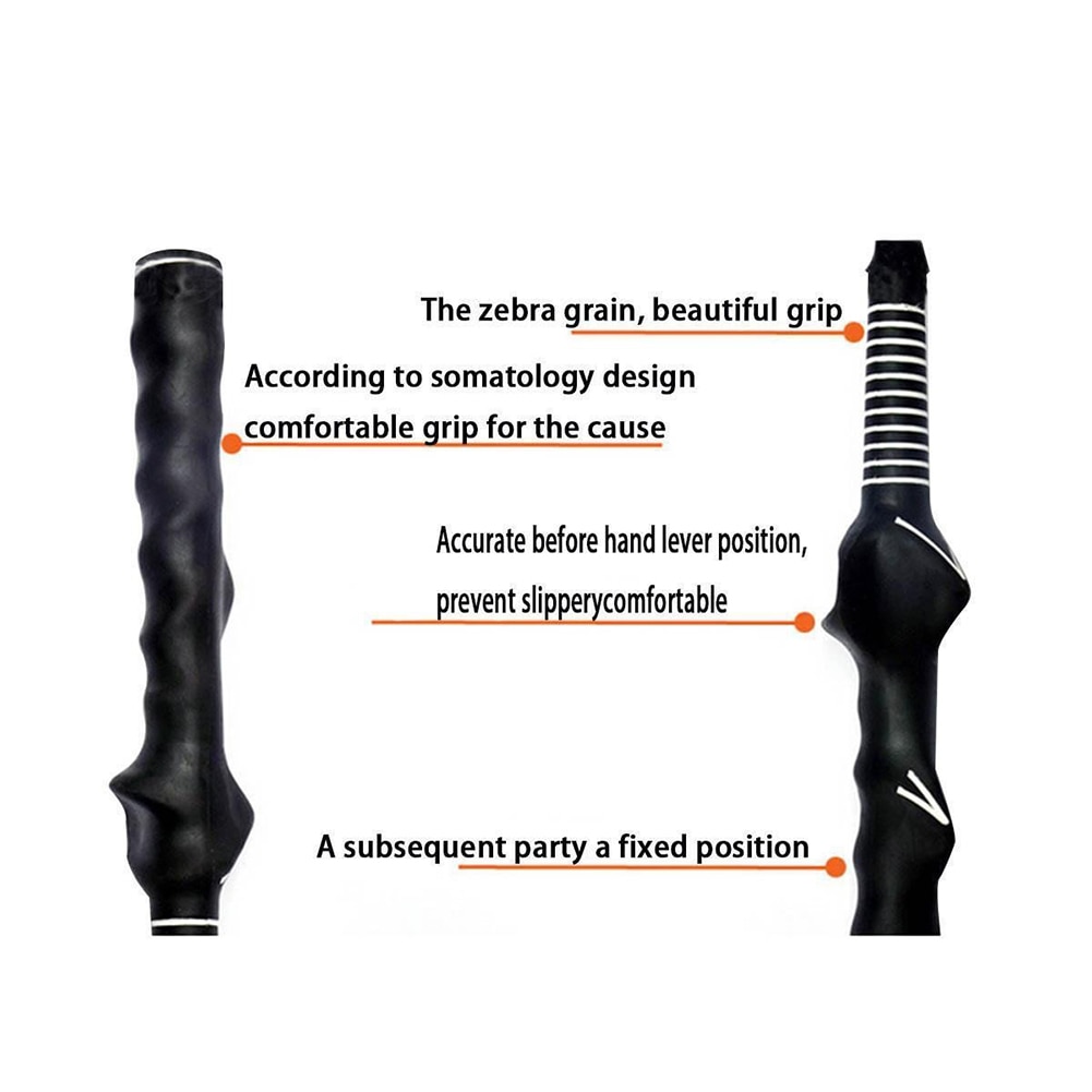 Golf Correct Posture Practice Pole Putter Grip Anti-Slip Rubber Golf Hand Shape Handle Swing Training Grip Outdoor Aid Accessory