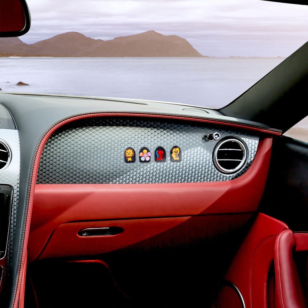 6Pcs Voertuig Cartoon Haak Multifunctionele Mini Opknoping Haak Auto Hanger