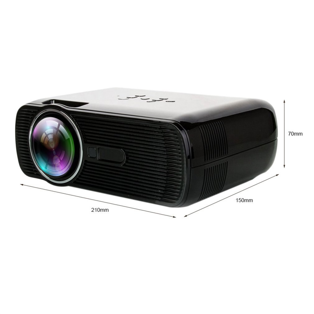 BL-80 Manueller Fokus Digital LED Projektor 2300lm HD 3D Beamer Heimat Kino Theater Haushalt Medien Spieler VGA USB AV HDMI