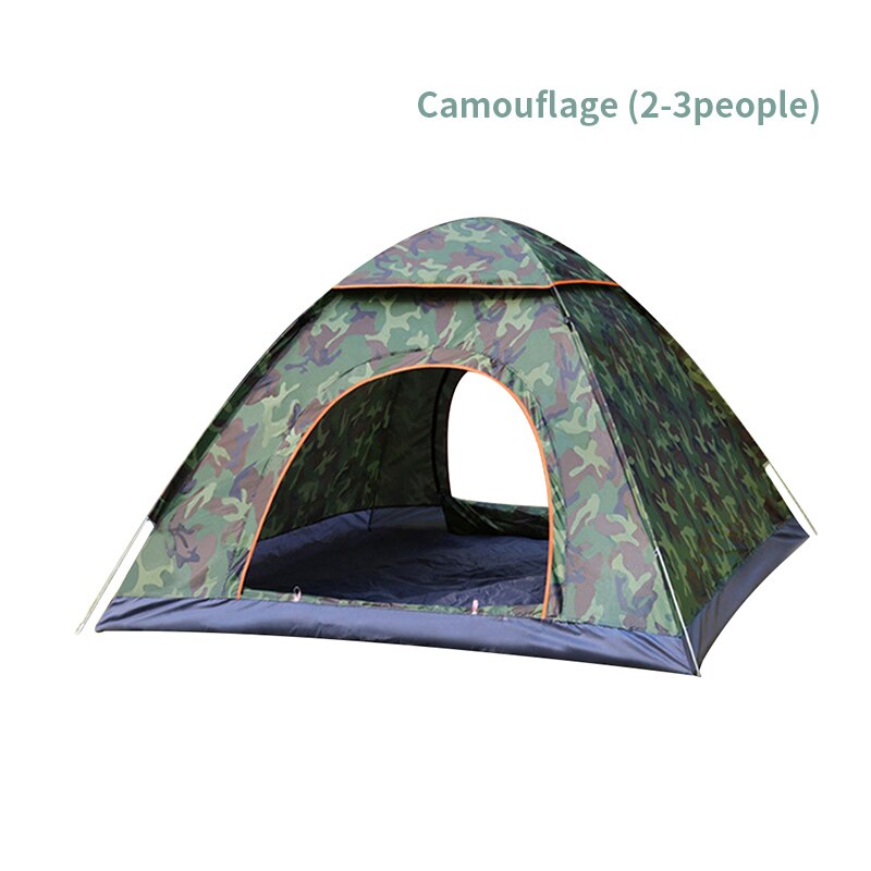 Automatic Outdoor Camping Tent Multiple Models Easy Open Family Camp Tents Ultralight Instant Shade Tourist Tents 2-3 Person: Camouflage