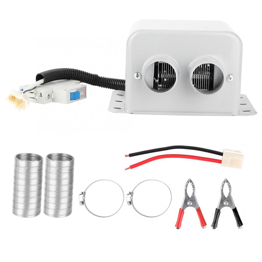 800w bil defroster 2 hål bil elvärmare vintervärme varmare fönster defroster demister bärbar värmefläkt: 24v