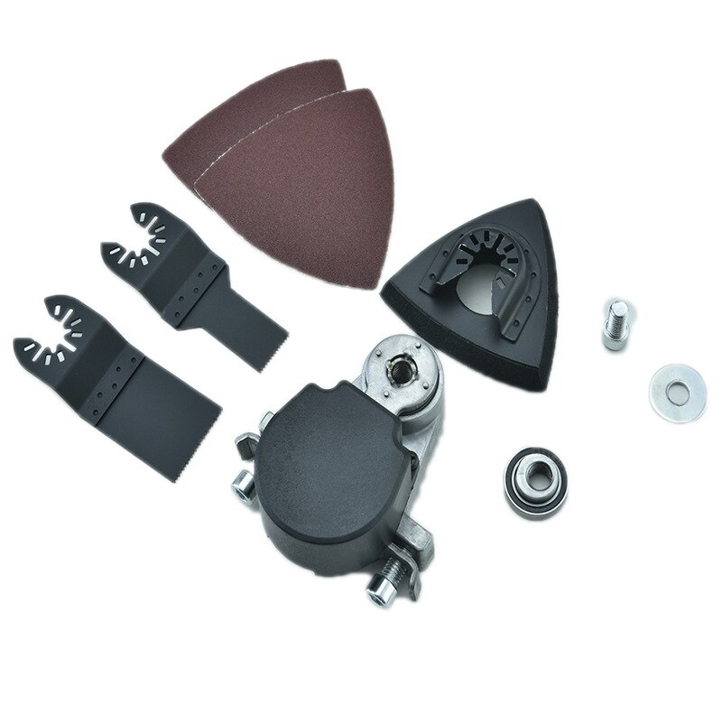 Oscillating Tool Adapter Angle Grinder Attachment Bracket Change into Oscillating Tool Trimming Machine for Wood Metal Cutting: B / M10