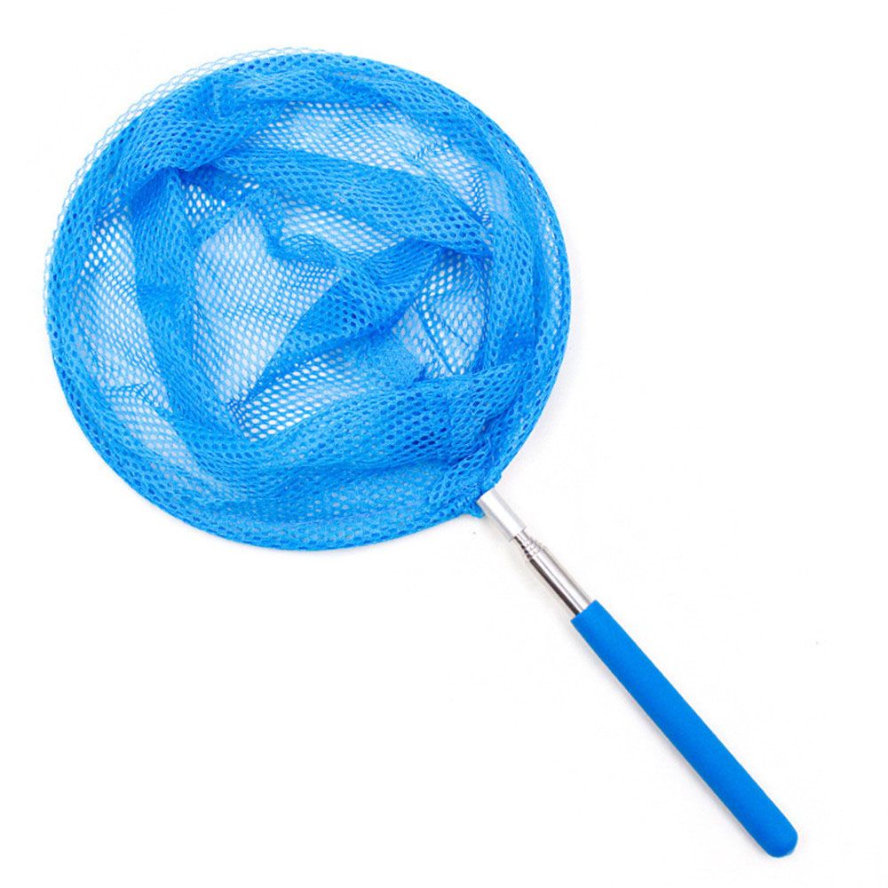 Red de pesca telescópica extensible para niños, malla ligera de 34 pulgadas para atrapar insectos, Red de mariposa: blue
