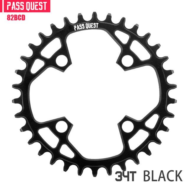 PASSQUEST 82mm bcd Fsa Alpha Drive Marlin 7 Mtb Narrow Wide Chainring 30t 32t 34t 36t Bike Bicycle Chainwheel chain ring: round 34T