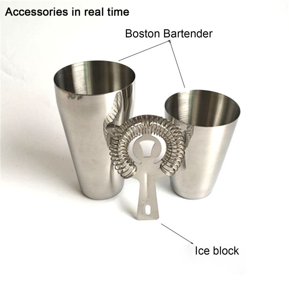 13 Stks/set Rvs Cocktail Shaker Mixer Wijn Martini Boston Shaker Set Bar Kit Voor Barman Drinken Party Bar Gereedschap