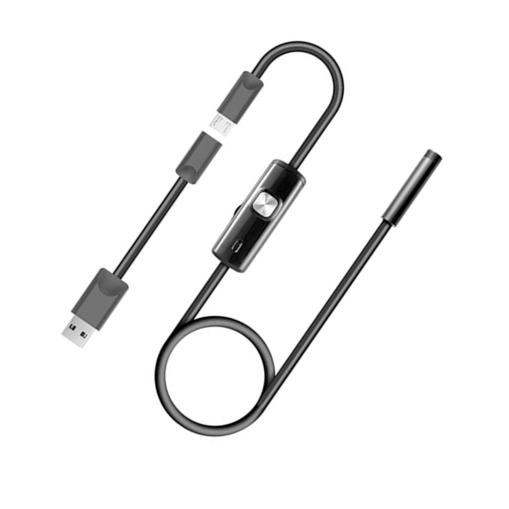 5.5Mm Endoscope Camera Flexible Ip67 Waterproof Inspection Borescope Camera For Android Pc Notebook 6Leds Adjustable