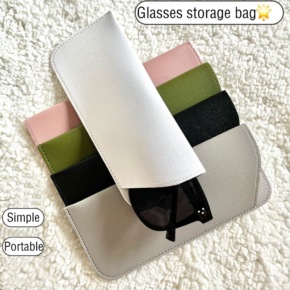 Pu Bril Tas Vrouwen Lederen Zachte Bril Tas Mode Draagbare Zonnebril Doos Tas Accessoires Brillen Etui Zonnebril Zakje