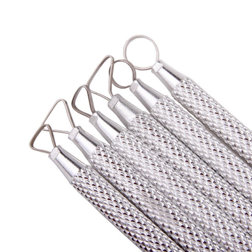 6 PCS Polymer Clay Tools Pottery Ceramics Ribbon Sculpting Tools Set Pottery Clay Sculpture Caving Scraper Craft Modelling Tools