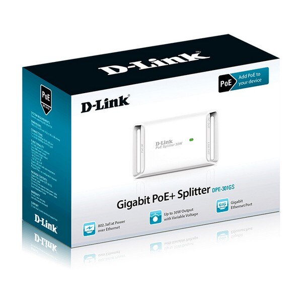 PoE-Injector D-Link DPE-301GS Wit