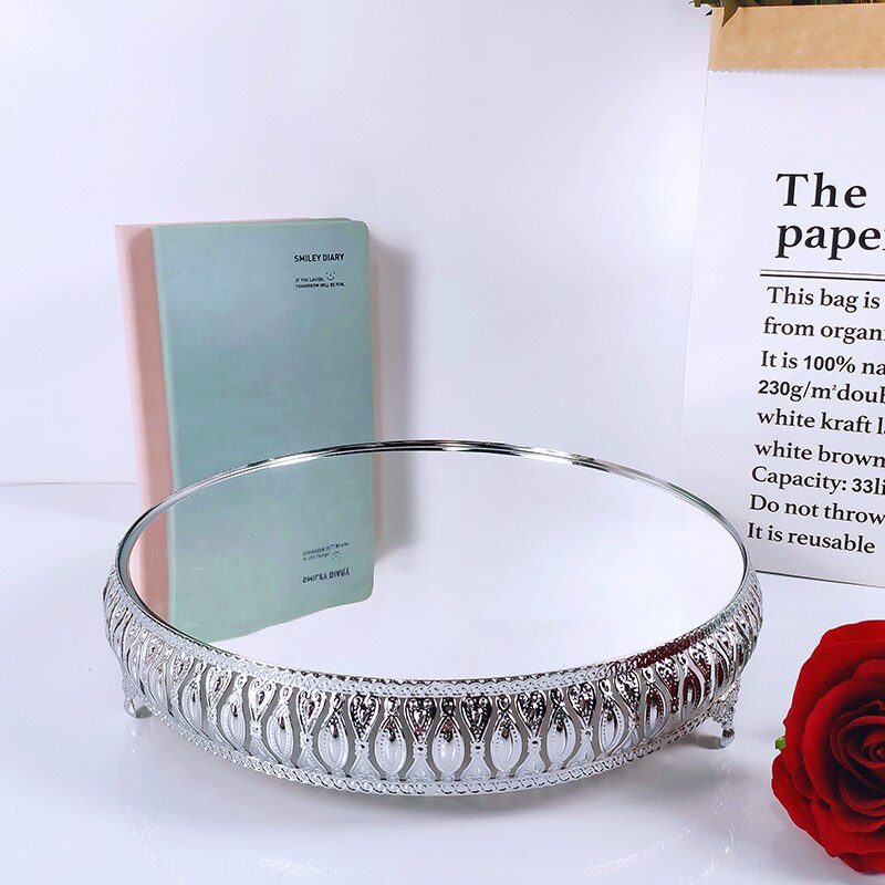 silver Wedding Display Cake Stand Cupcake Tray Home Decoration Tools Dessert Table Decorating Party Suppliers