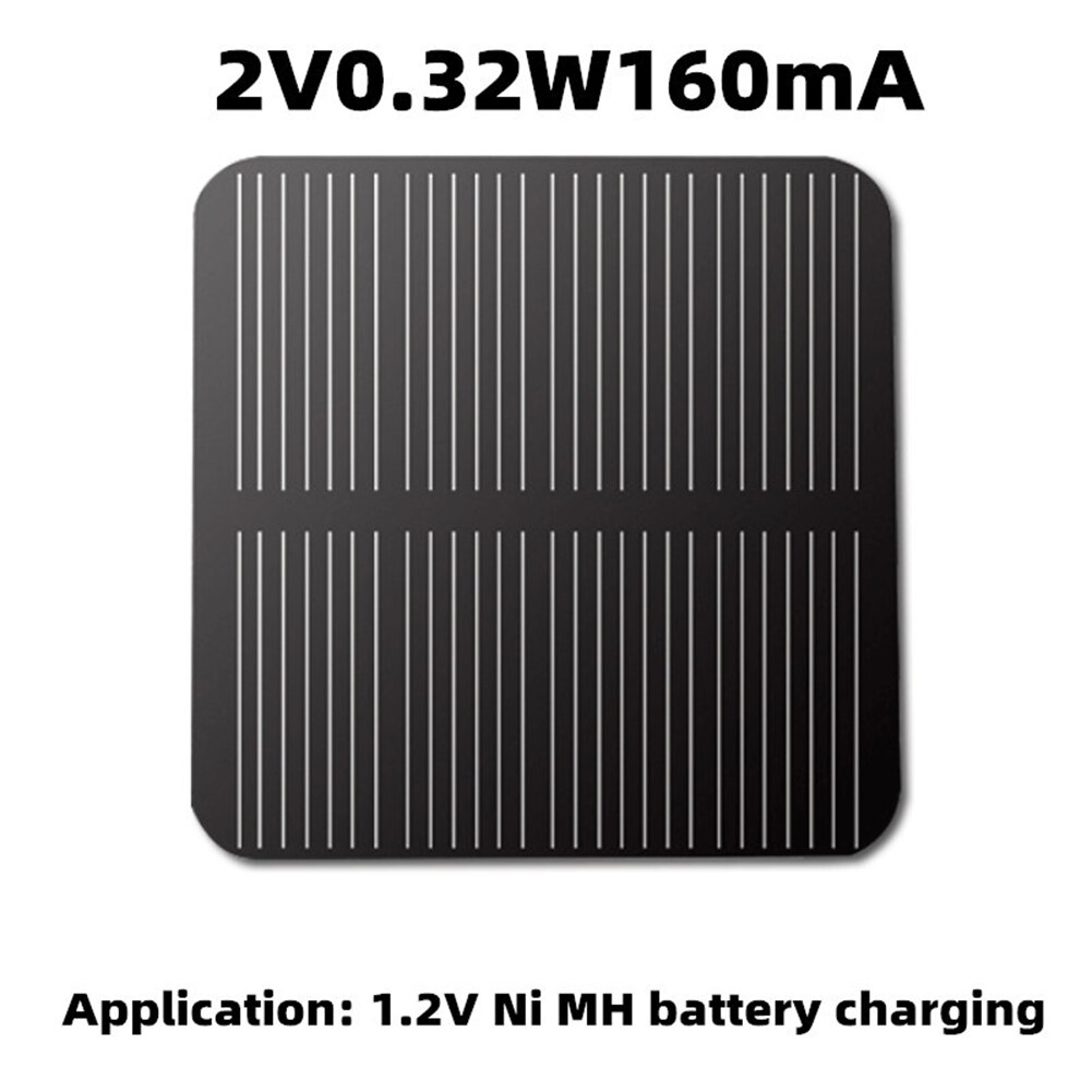2V Mini panneau solaire polysilicium bricolage batterie Charge 160mA 0.32W Module cellule recharge automatiquement des éléments portables