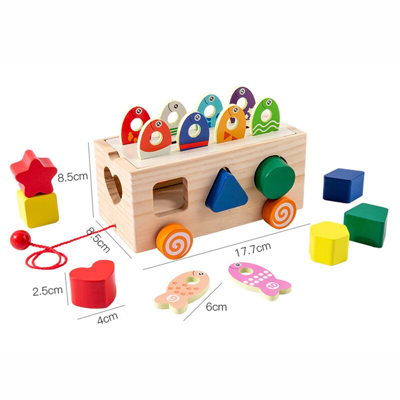 Kinderen Houten Puzzel Speelgoed Whac-A-mole Speelgoed Multifunctionele Beat Dia Vroeg Leren Educatief Zintuiglijke Baby Kinderen speelgoed: 1