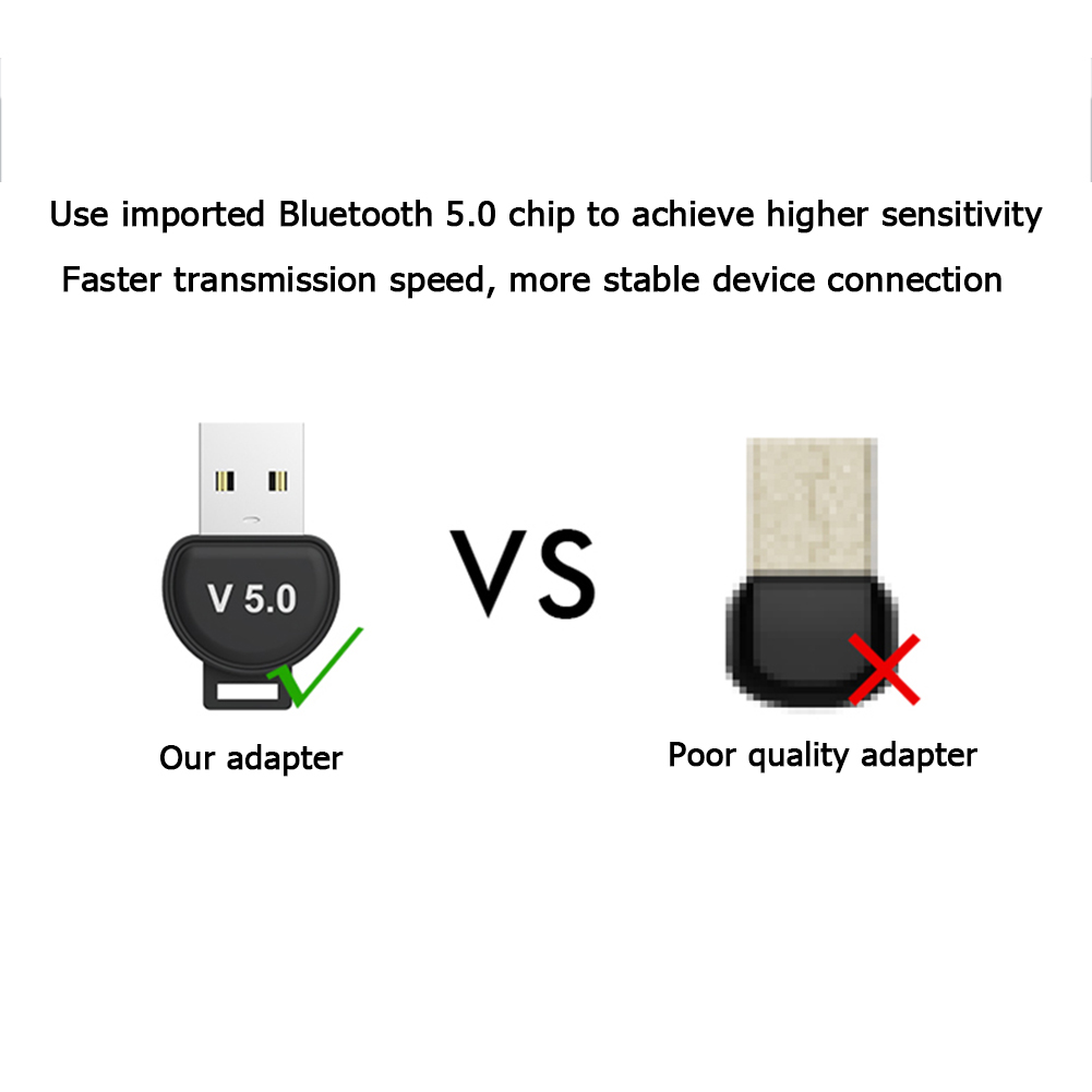 5.0 Adapter Mini USB Dongle Computer USB Receiver Audio Music Blue Tooth 5.0 Transmitter For PC