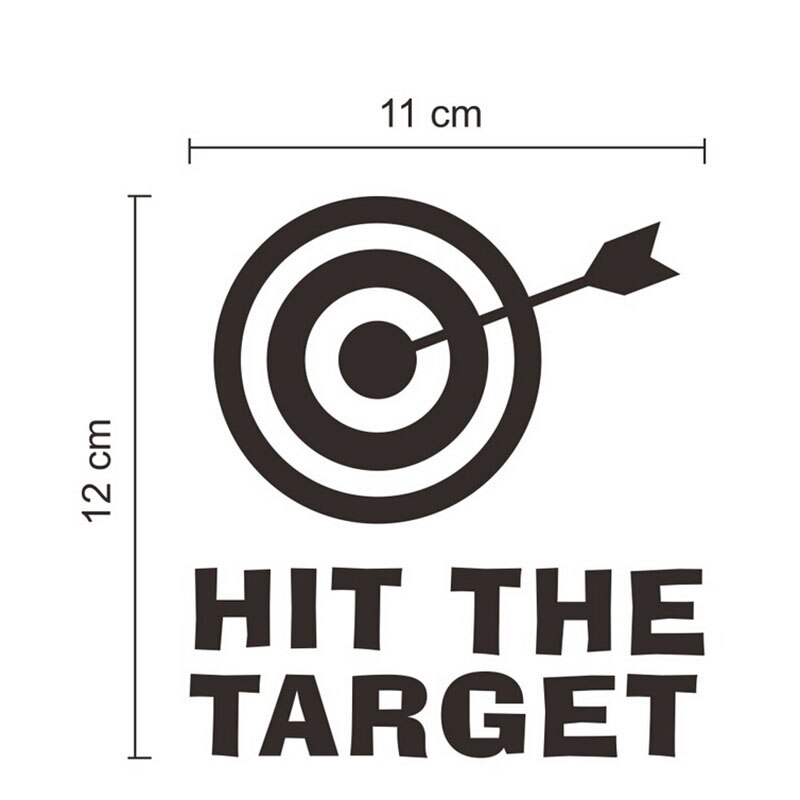 uderzyć ten cel wodoodporna toaleta naklejka łazienkowa śmieszne naklejki z kreskówek plakat robić sklepu gabinet Dom kawiarnia hotel