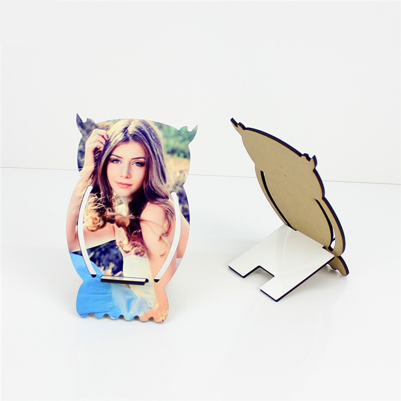 10pcs/lot Blank Sublimation MDF wooden DIY Phone Stand Holder Cute Desk Rectangle Stand Sublimation Ink Transfer Printing