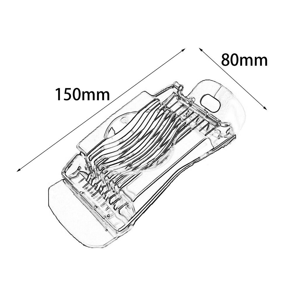 1Pc Rvs Gekookt Ei Slicer Cutter Fruit Groente Chopper Keuken