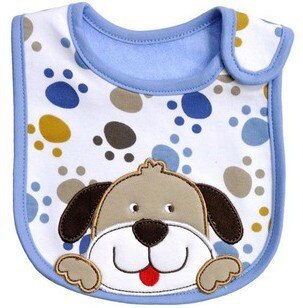 Baby Slabbetjes Leuke Cartoon Patroon Peuter Baby Waterdichte Speeksel Handdoek Katoen Fit 0-3 Jaar Oude Baby Burp Doeken voeden: Dog