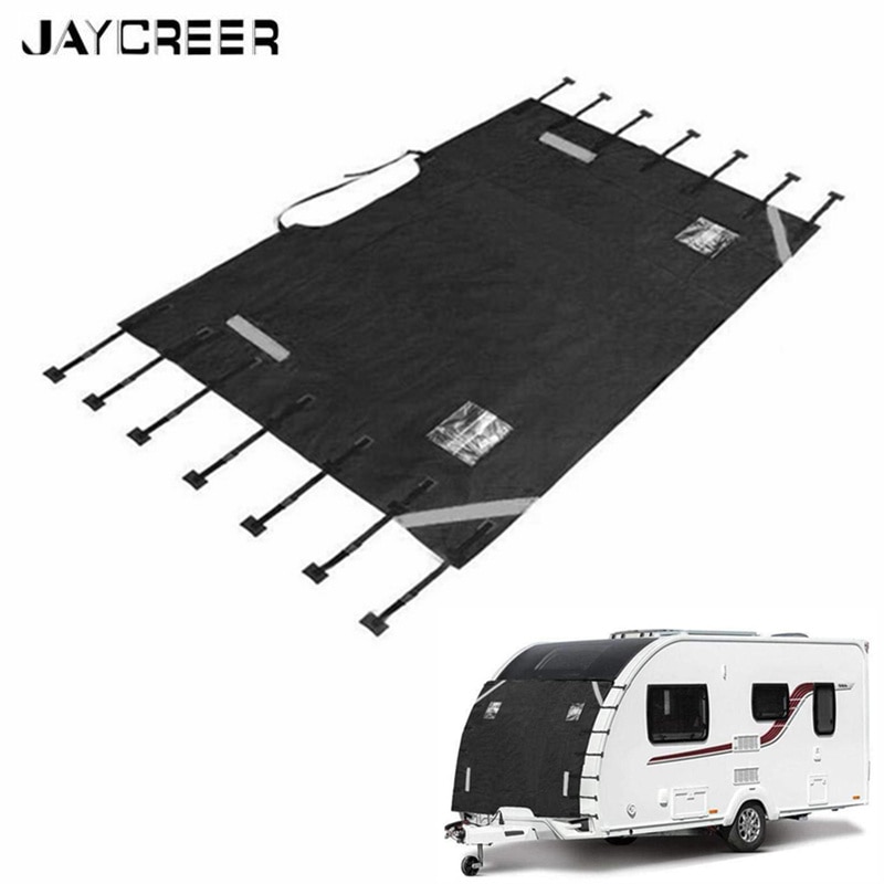Jaycreer Stofdicht Waterdicht Rv Caravan Front Towing Cover Protector Covers Met Reflecterende Strip