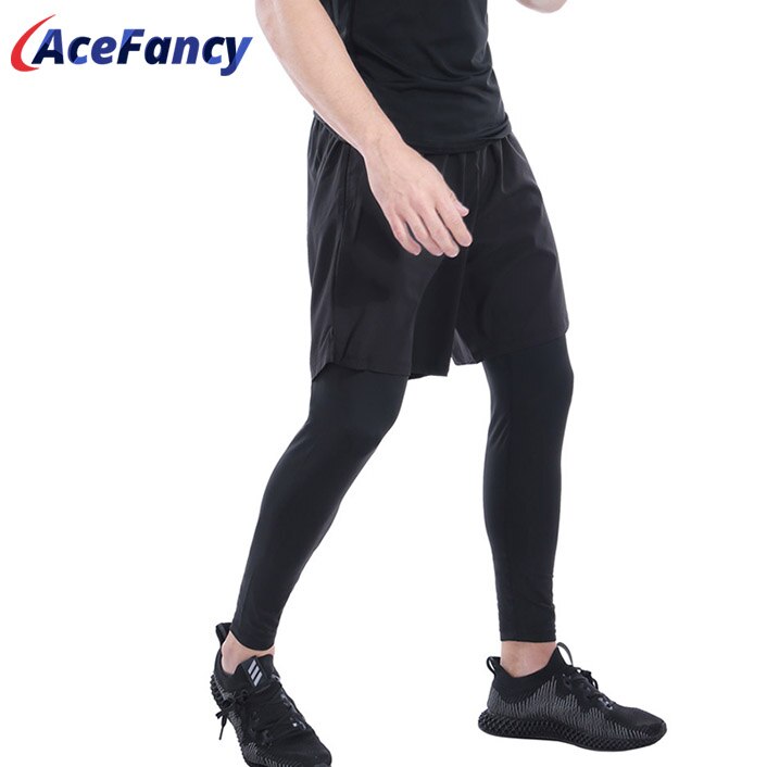 Männer Shorts Und Leggings 2in1 Sportswear Sport Leggings Gym Fitness Sport Hosen Lauf Traning Sportwear Für Männer 71604