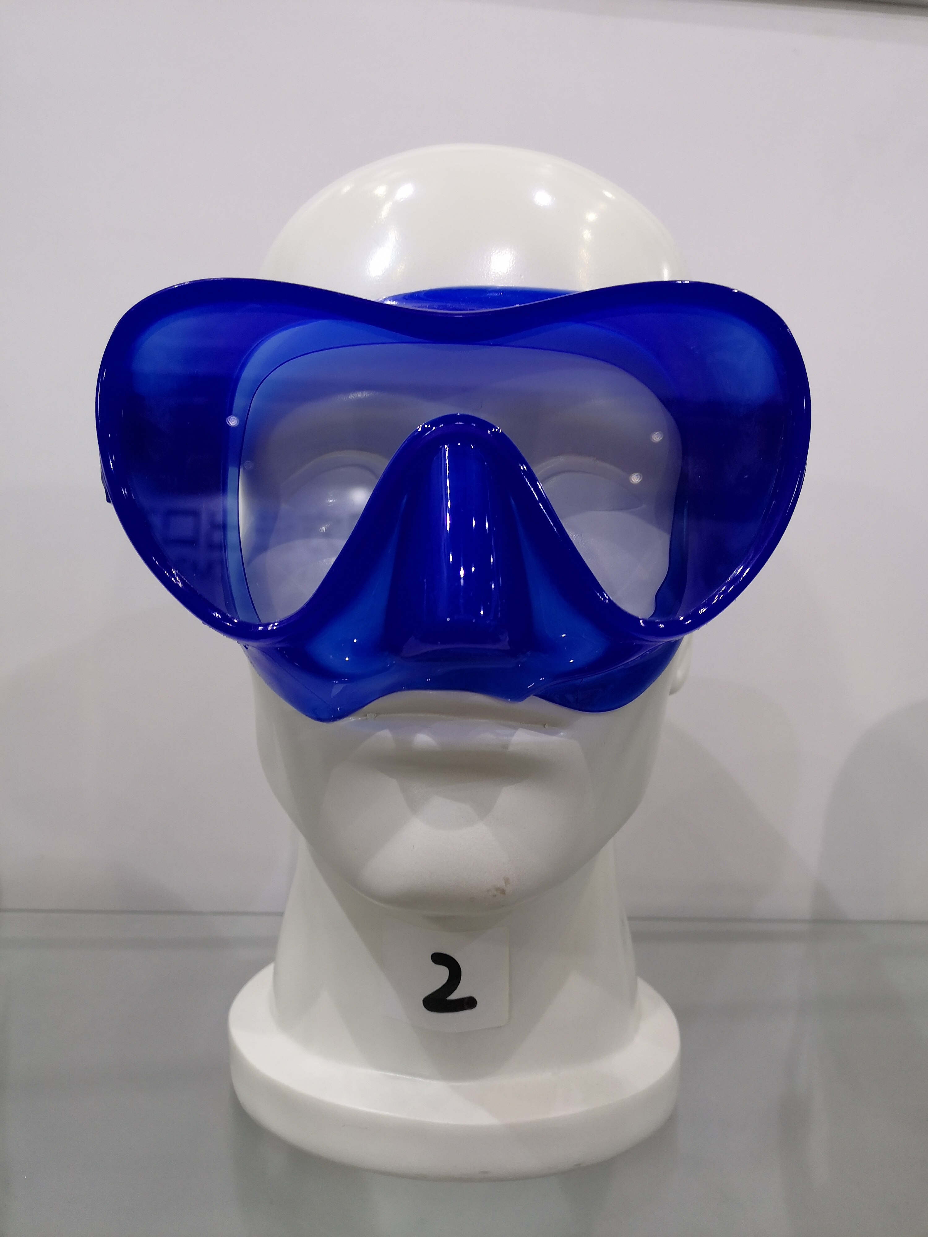Professional Silicone Diving Mask - Tempered Glass - Adult & Kids - Underwater Sports Scuba Gear: Blue