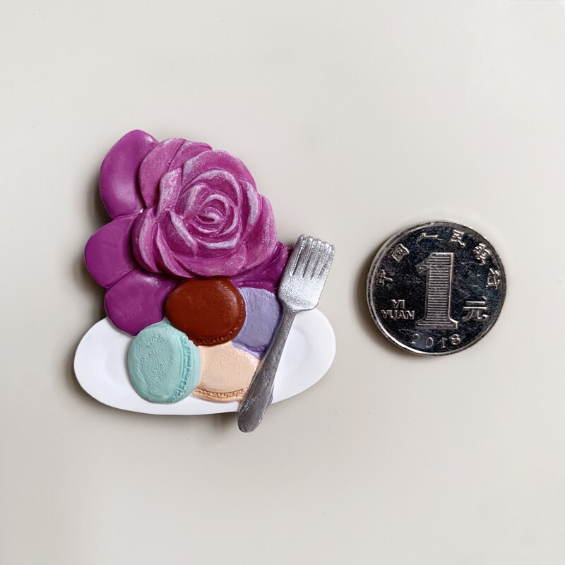 Novelty Cartoon Style refrigerator sticker fridge magnets CAT&afternoon tea souvenir collection Home Decoration