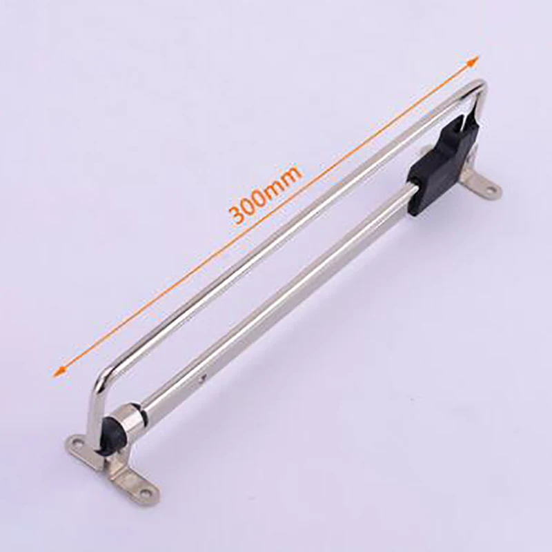 Stainless Steel Retractable Wardrobe Rail Clothes Hanger Towel Coat Racks Adjustable Closet Rod Rail Organizer Rack: 300mm