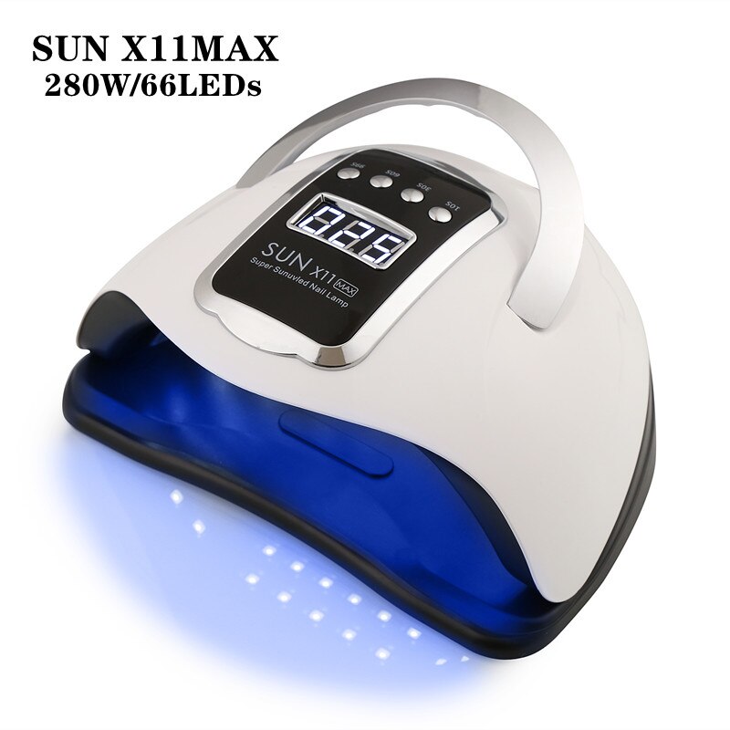 280W SUN X11MAX Nail Dryer Machine 66 LEDs Lamp Quick-drying Gel Polish UV Lamp Timer Auto Sensor Manicure Pedicure Salon Tools: 280W SUN X11MAX / UK