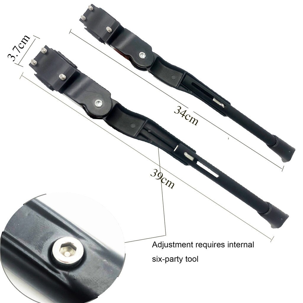 40# Bike Adjustable Kickstand Side Stay Aluminium Alloy For Bicycle Rack Kick lightweight Stands MTB Road Bike Quick Release