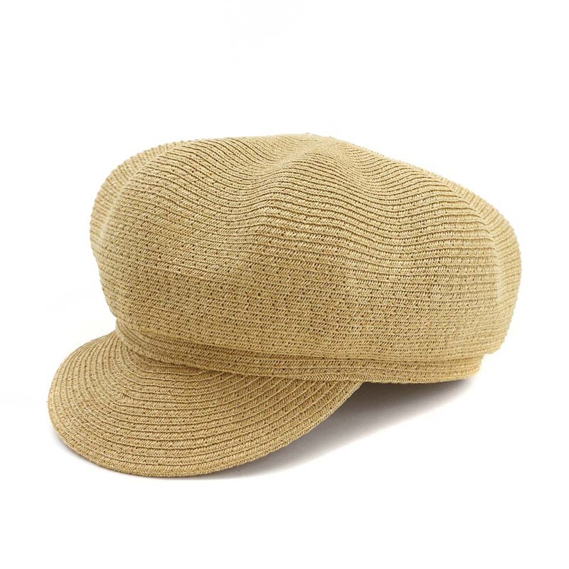 Qbhat Lente Zomer Papier Stro Vrouwen Zonneklep Cap Outdoor Ademend Bescherming Zonnehoed Zonnehoed Voor Dames Meisjes: Khaki