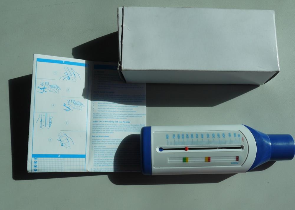 Bærbar pef voksen / børn spirometer peak speed meter ekspiratorisk peak flow meter til overvågning af lungeåndedræt funktion: Voksen brug