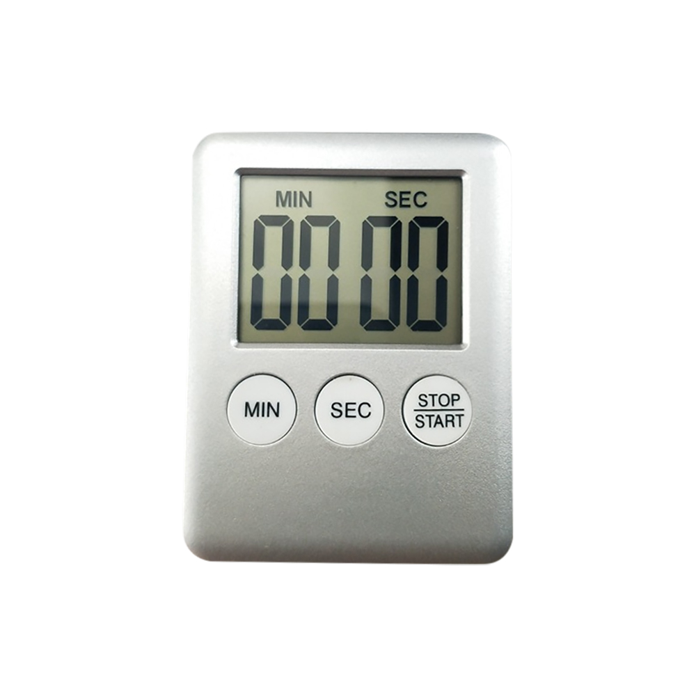 Minuterie magnétique chronomètre de sommeil cuisine cuisson affichage LED numérique Minute deuxième compte à rebours compte à rebours oeufs bouillants minuterie: Marron