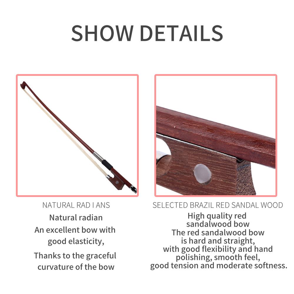 Violin Bow Practice Bow 1/8 1/4 Durable Toys Learn... – Grandado