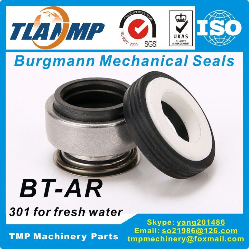 301-17 (BT-AR-17) Rubber Bellow Mechanical Seals |Equivalent to Burgmann BT-AR Seals: CA-CE-NBR (1 piece)