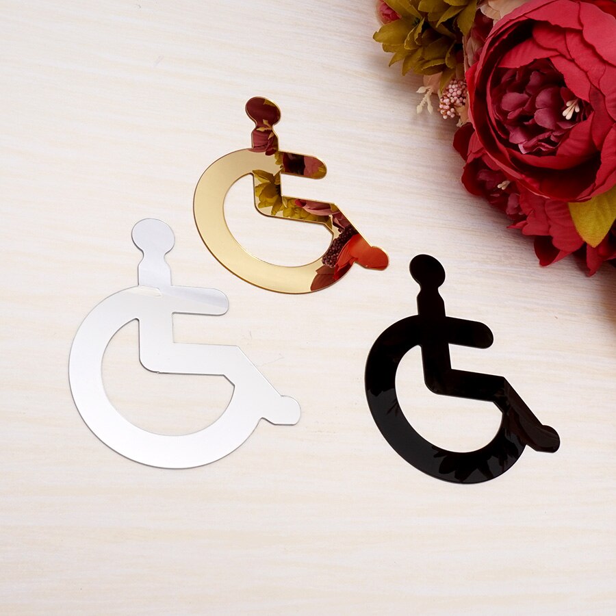 Acrylic Wheelchair Disabled Toilet Mirrored Door S... – Vicedeal