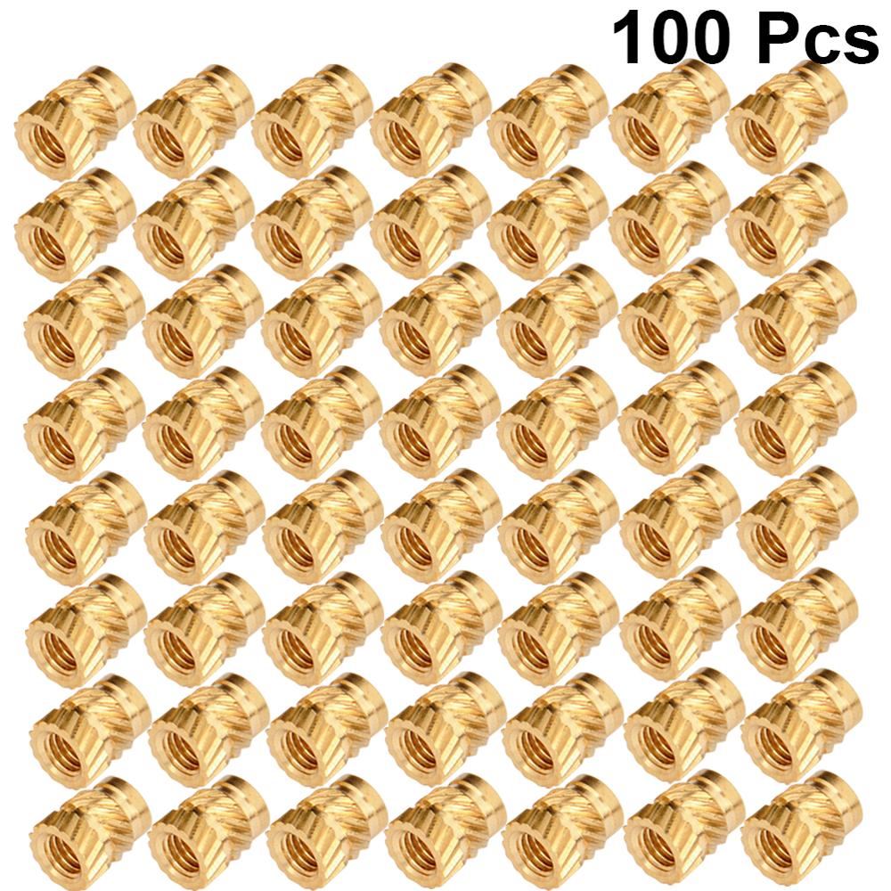 VORON 2.4 100pcs M3 Threaded Insert M3 Brass Insert Nuts Injection -melt Brass Nut M3*5*6 for VORON2.4