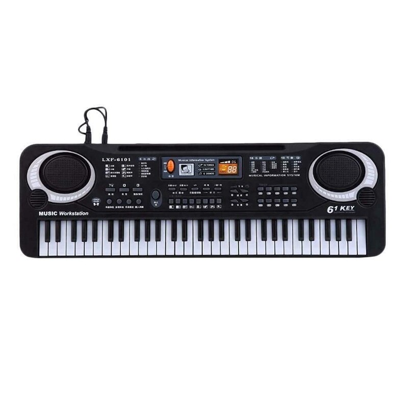61 taster digital multifunktionsmusik elektronisk tastatur nøglebræt elektrisk klaver børn eu-stik: Default Title