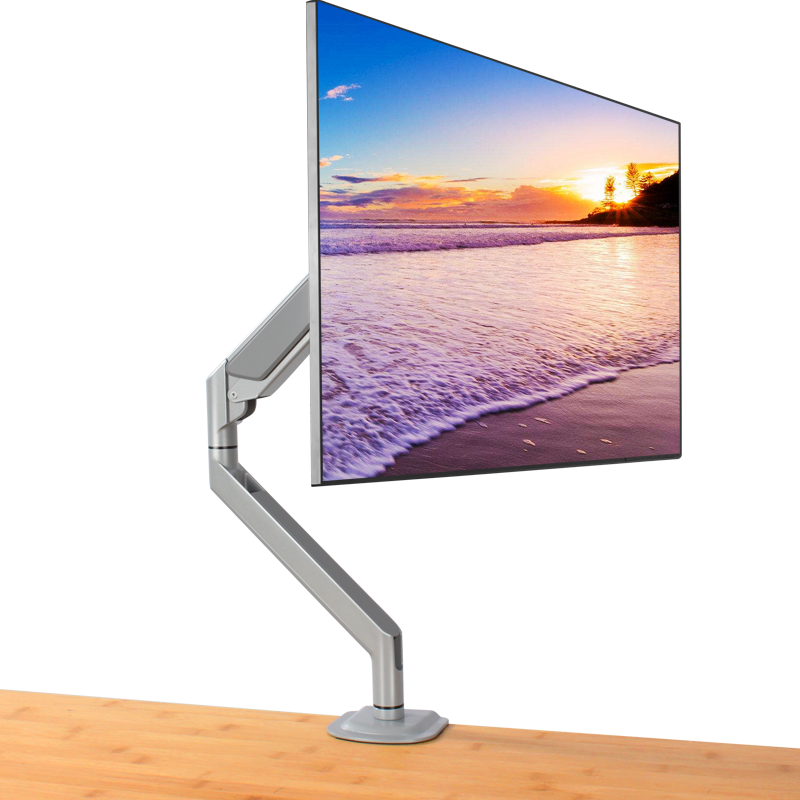 17-32&quot; Aluminum Height Adjustable Soporte Monitor Holder Desk Stand Single Arm Gas Spring Suporte Monitor Mount Bracket PC M3