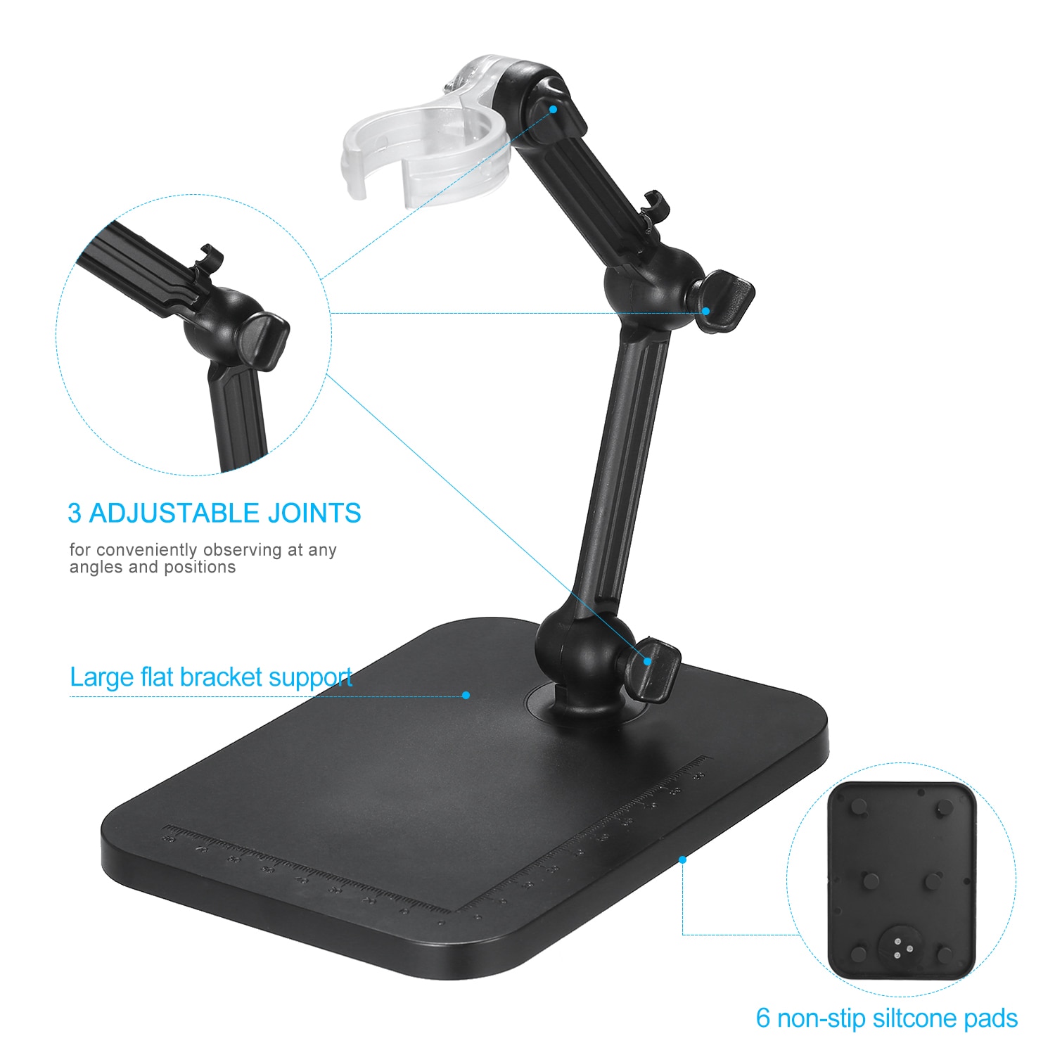 Verstellbare Halterung Universal- Unterstützung Basis für Digitale Mikroskop Digital Mikroskop Stand Lupe Kamera Ständer Halfter