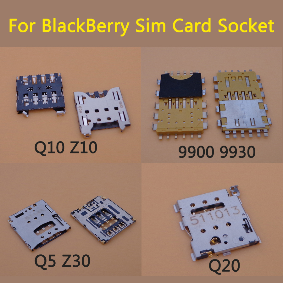 1Pc Voor Blackberry Q10 Z10 9900 9930 Q5 Z30 Q20 Sim Card Reader Houder Slot Connector Onderdelen Mobiele Telefoon