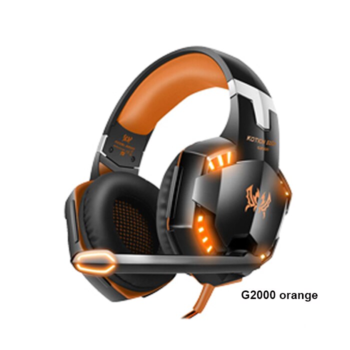 Kotion Elke G2000 G4000 Gaming Headsets Game Oortelefoon Headset Stereo Hoofdtelefoon Met Microfoon Voor Pc Gamer Met Doos: G2000 orange