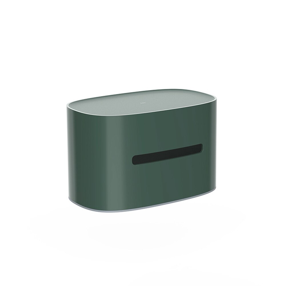 Caja para pañuelos sencilla, contenedor de papel tisú para el hogar y la sala de estar, caja protectora de papel, recipiente de servilleta, estuche protector, Decoración de mesa: green