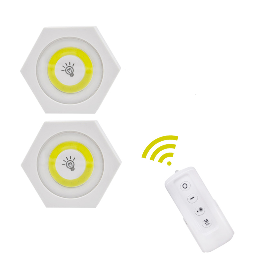 Wireless Remote Control Dimmable Night Light Decorative Kitchen Closet Staircase Aisle Bathroom Dimmable Lighting LED Lights: 01-2pcs