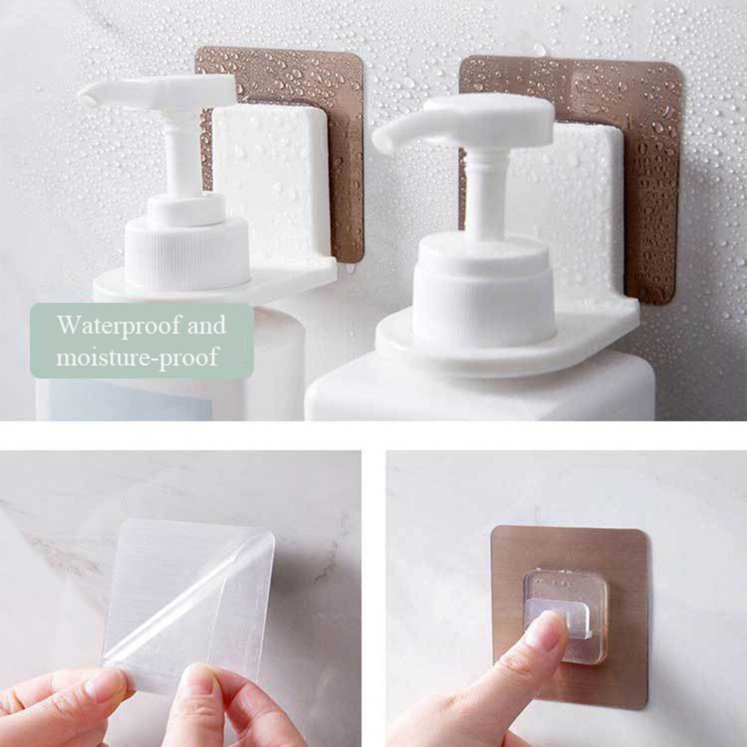 1pcs Shower Gel Bottle Holder Wall Hanger Shower Gel Wall Type Non-Marking Hook Waterproof Moisture-proof Strong Adhesion Hook
