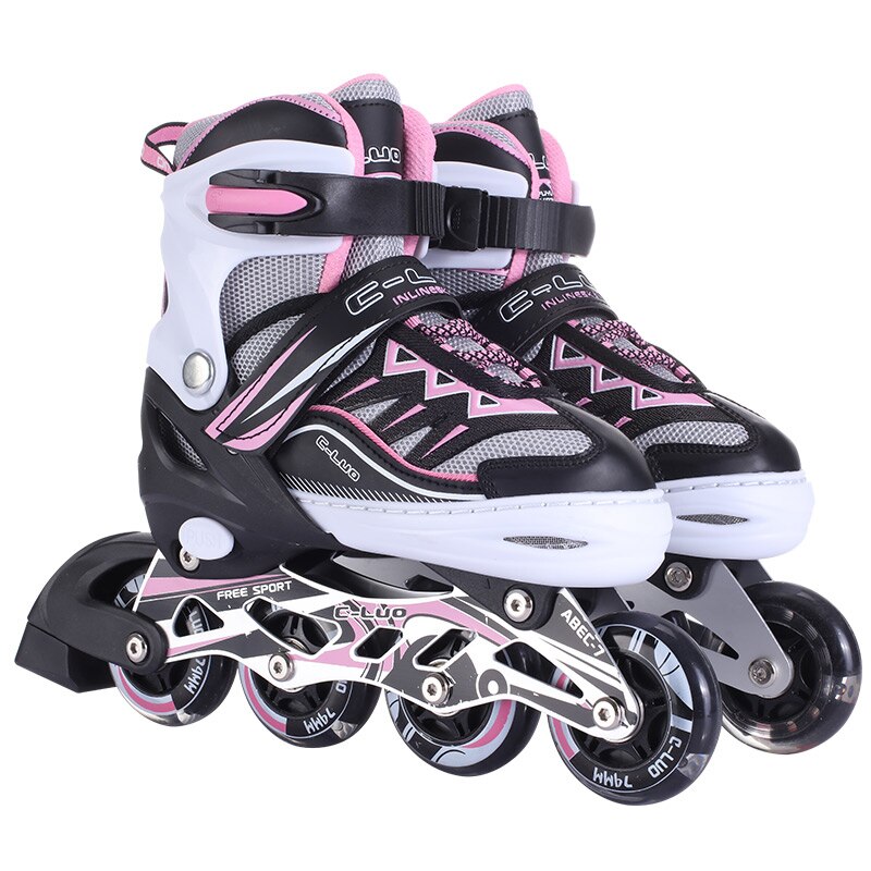 PU Wheels Safe Speed Sliding Inline Roller Skates Skate Shoes Sneakers Patins For Kids Children Adults Men Women Self